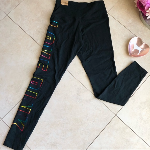 *RARE* VS PINK Rainbow Hoodie & Legging SET S/M - Picture 14 of 16